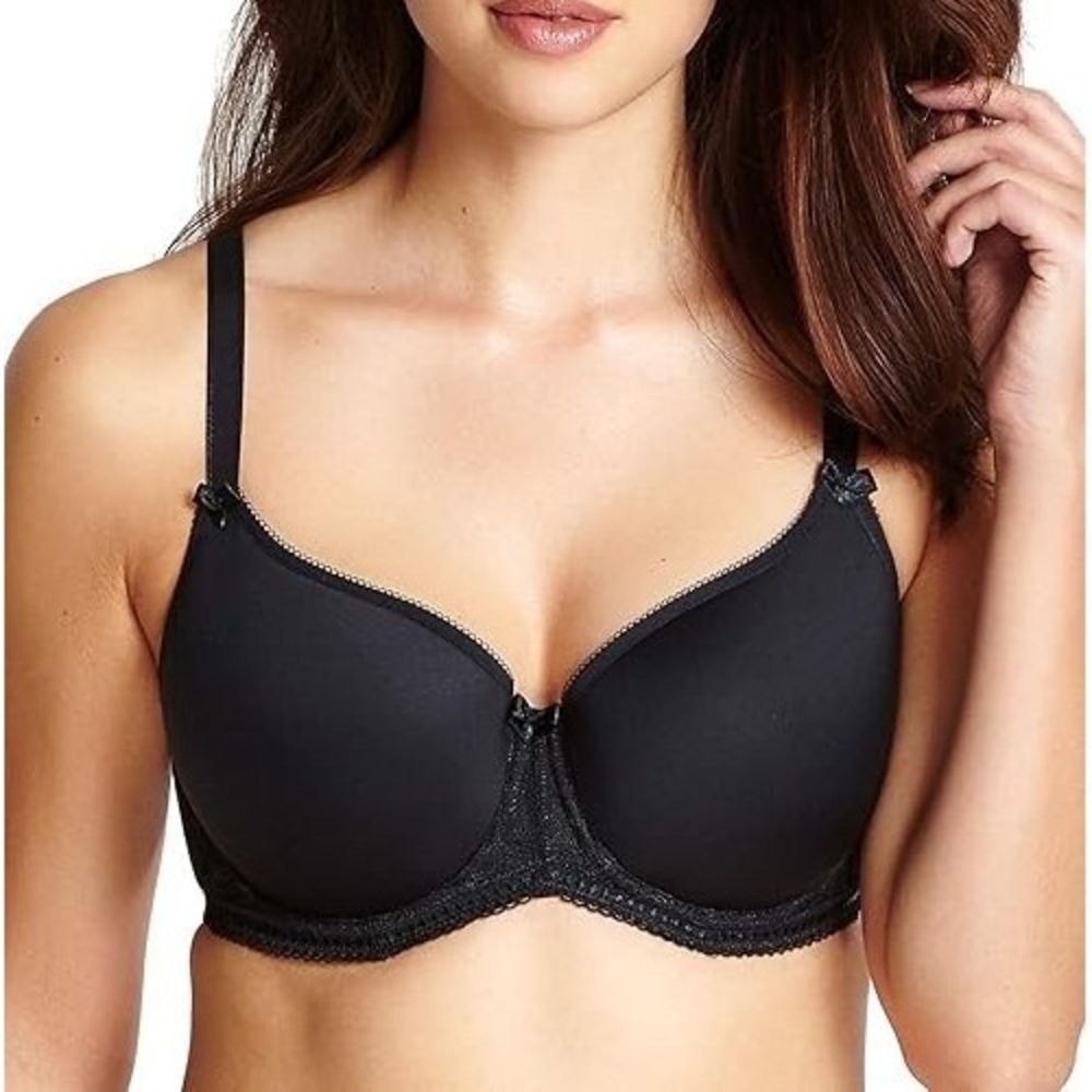 36D Panache 7961 Cari Spacer Lightweight Underwire T-Shirt Bra Black